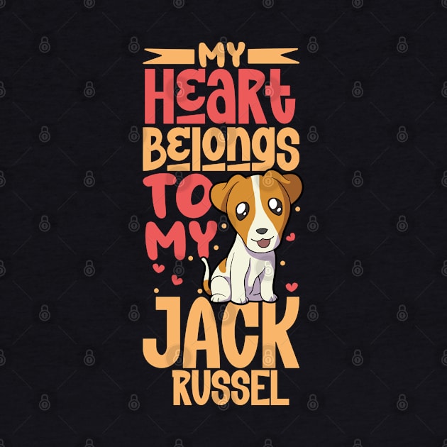 My heart belongs to my Jack Russel Terrier by Modern Medieval Design